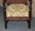 Jacobean Antique Carved Oak Armchair Tudor Jacobean Style High Back Tapestry Fringe 1920s For Sale - Image 3 of 13