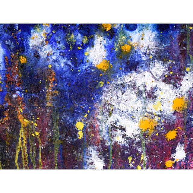 Cosmic Splash - Abstract Expressionist Composition in Acrylic on Canvas by Charles David Francis For Sale In Monterey, CA - Image 6 of 8