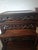1930s Set of 1930s Chinese Carved Hardwood Nesting Tables With Traditional Fretwork and Longevity Symbols For Sale - Image 5 of 9
