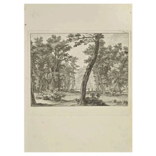 Nicholas Cochin, Landscape, Etching, 1755 For Sale