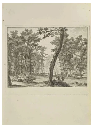 Nicholas Cochin, Landscape, Etching, 1755