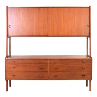 Mid-Century Modern Danish Teak Sideboard by Hans Wegner for Ry Møbler, 1950s For Sale
