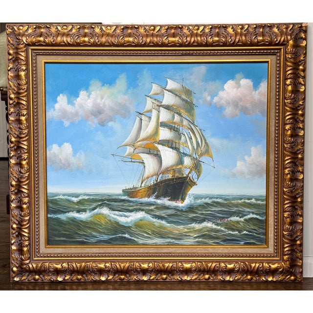 Nautical Sailing Ship Studio Art - Framed For Sale In Seattle - Image 6 of 10
