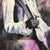 Purple Jimmy Hendrix Portrait Playing Guitar on Purple Tie Dye Canvas by British Artist 2015 Circa For Sale - Image 8 of 13