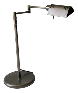 Silver Metal Desk Lamp with Dimmer, Germany, 1980s