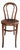 Antique Thonet Style Bentwood 22" Seat Height Counter Stool With Embossed Sunburst Seat For Sale