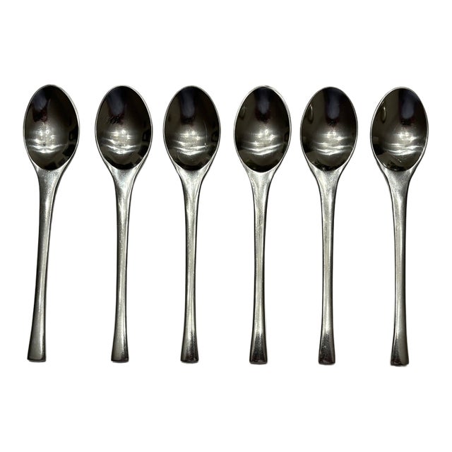 Dansk 'Odin' Stainless Steel Flatware Jens Harald Quistgaard- 6 Spoons For Sale
