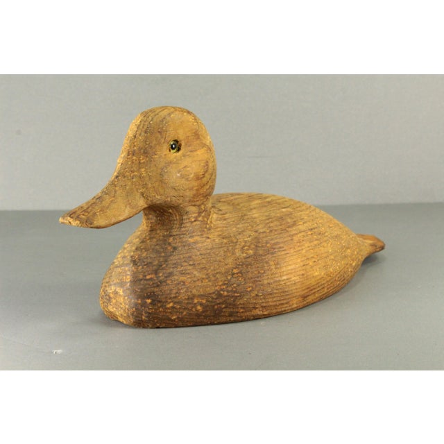 Early 20th Century Carved Wood Duck Decoy, S. Laity Woodcarvers Lancaster, Pennsylvania For Sale In Houston - Image 6 of 17
