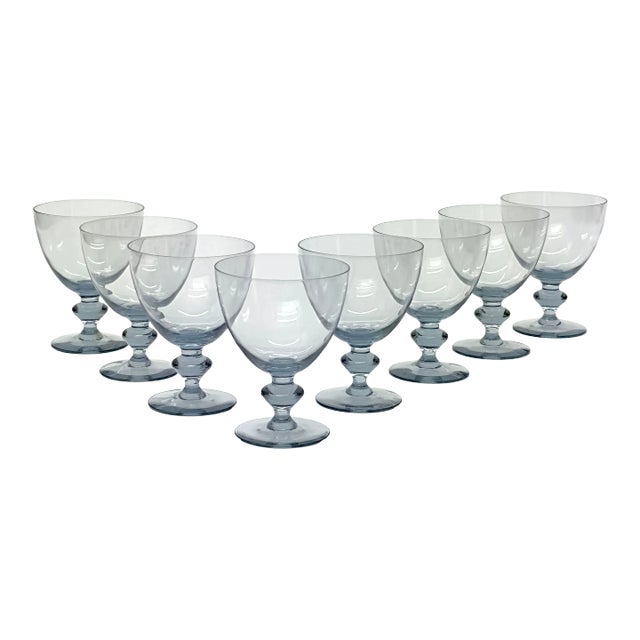 Cool Grey Bernadette Water Glasses by Kosta Boda - Set of 8 For Sale