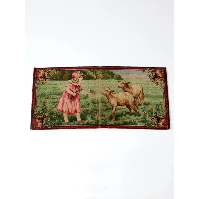 Antique Woven Tapestry Wall Hanging For Sale - Image 6 of 11