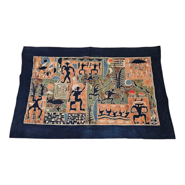 18th Century Batik Fabric Painting For Sale