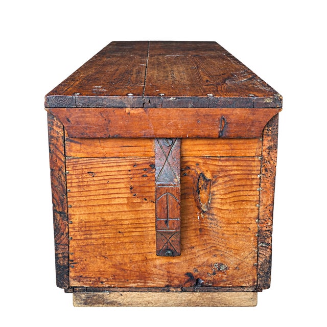 Primitive 1800’s Carpenter’s Tool Chest For Sale - Image 4 of 7