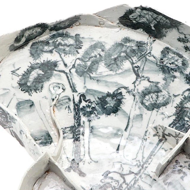 Chinoiserie Studio Pottery Tea Tray by Kenneth Russell Ferguson For Sale - Image 6 of 12