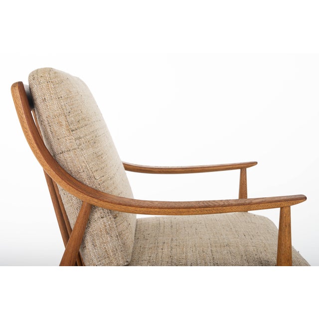 Set of Fd144 Easy Chairs in Oak and Teak by Peter Hvidt & Orla Mølgaard-Nielsen for France & Søn / France & Daverkosen, 1950s For Sale - Image 14 of 17