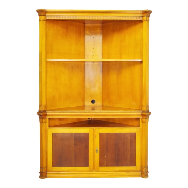 Beech Corner Cabinet, 1980s For Sale