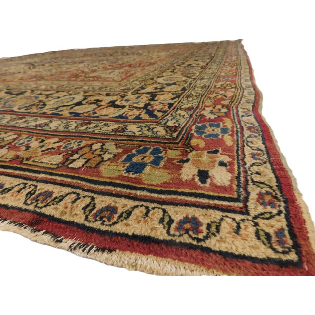 Hand-Knotted Antique Persian Carpet.9'x 11'6" For Sale - Image 15 of 18