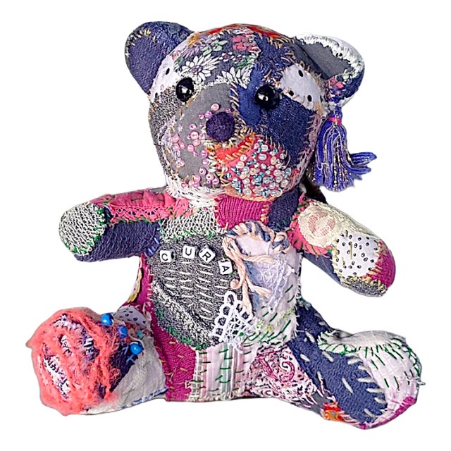 Cura Art Teddy in Textile from Noir Catharsis, 2025 For Sale