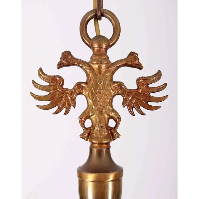 Flemish Two-Story Chandelier in Brass For Sale - Image 3 of 5