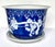 Late 1800s Blue/White Prunus Blossom Chinese Jardiniere With Underplate For Sale - Image 10 of 15