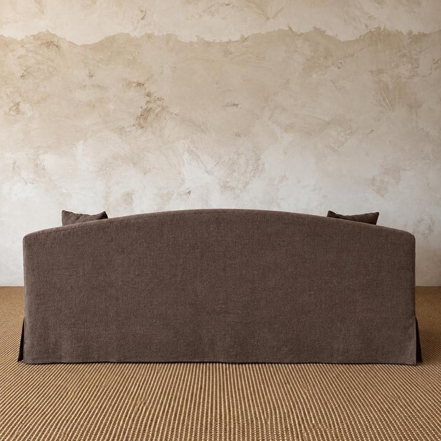 Carmel Sofa Slip Covered in 100% Belgian Linen For Sale - Image 9 of 11