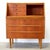 Wood 1950s Danish Teak Secretary Desk With Hidden Vanity & Mirror For Sale - Image 7 of 11