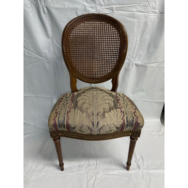 Coffee 1960’s Set of 6 Louis XVI Style Fauteuils - Side Chairs by Simon Loscertales - Bona, Spain For Sale - Image 8 of 10