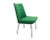 - Vibrant green chair from the 1960s - Manufactured by Mauser (with label) - Delicate base made of chromed square steel -...