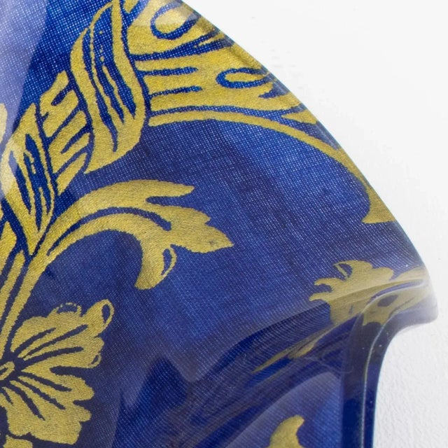 Christian Dior Lucite and Toile de Jouy Decorative Bowl Centerpiece Set, 1980s - A Pair For Sale - Image 11 of 13