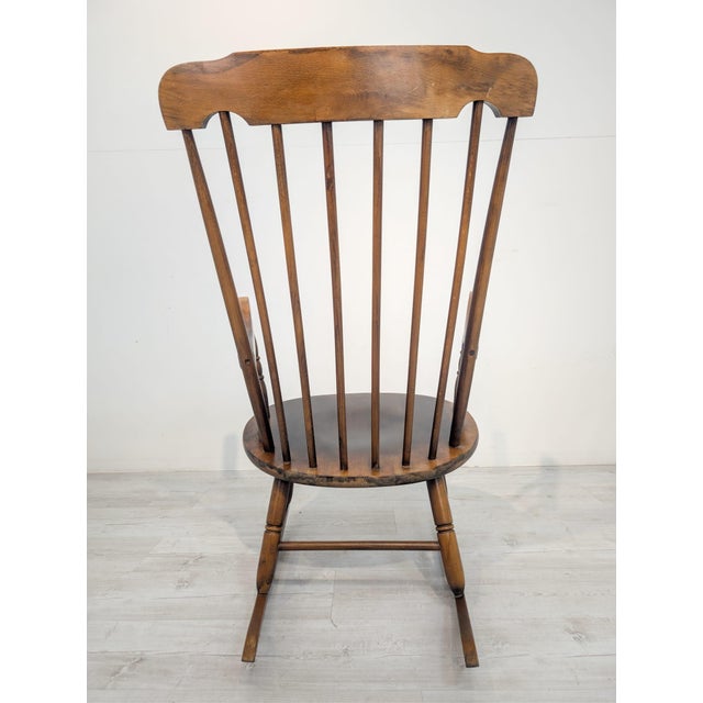 Wooden Rocking Chair, 1960s For Sale - Image 11 of 12