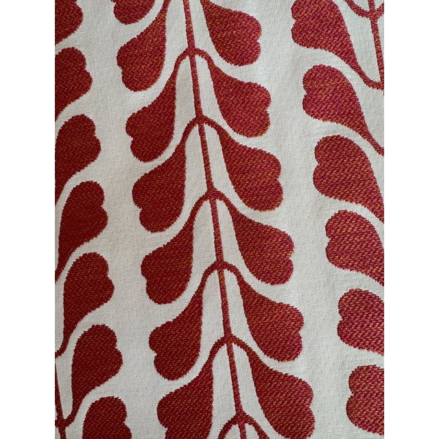 20 yards Osborne and Little, Zancudo Pelada indoor / outdoor fabric. Pristine condition. Color is off white and burnt...