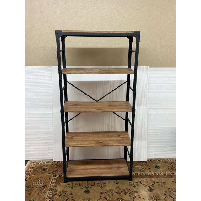 Urban Industrial Angle Iron Bookcase For Sale - Image 9 of 12