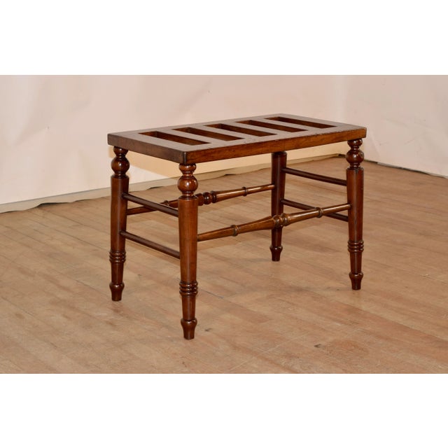 Mid 19th Century 19th Century English Luggage Stand For Sale - Image 5 of 8