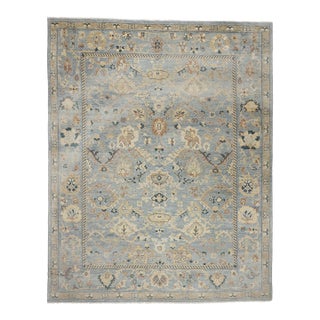 Vintage Indian Oushak Rug, 11'10 X 14'11 For Sale