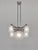 Degué A beautiful French 1930 art deco chandelier in nickel plated solid brass or bronze. The beautiful mounting of...
