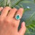 VRJewels 2.26 Ct Natural Emerald and Diamond 14k Gold Oval Engagment Ring Size 6.5 For Sale - Image 12 of 16