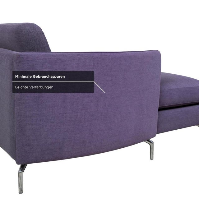 Textile Fabric Osaka Corner Sofa in Blue Purple Aubergine from BoConcept For Sale - Image 7 of 15