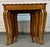Early 20th Century Set of Four Carved Antique Nesting Tables For Sale - Image 5 of 14
