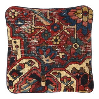 Pasargad Vintage Hand Knotted Farahan Rug Pillow For Sale