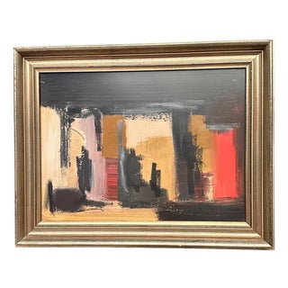R. Adiels, Abstract Composition, 1950s, Acrylic, Framed For Sale