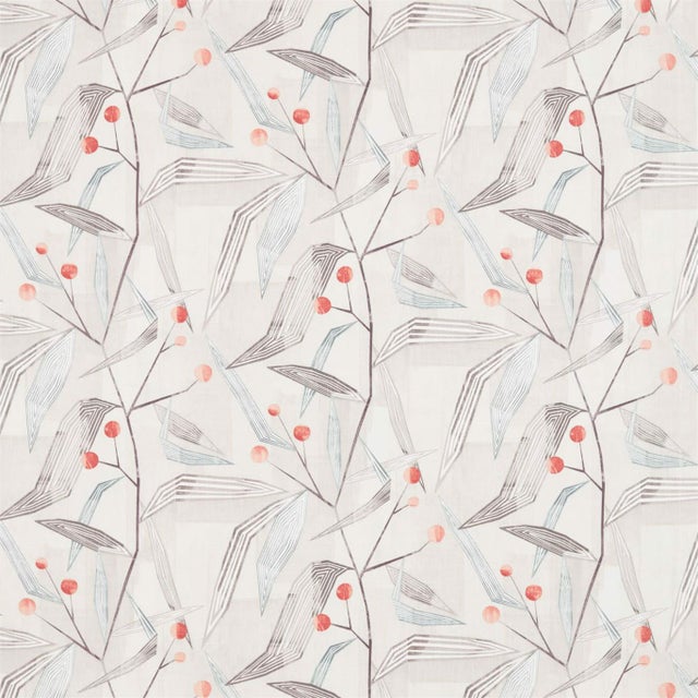 Harlequin Entity Fabric in Seaglass/Taupe For Sale
