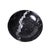 Mid-Century Italian Black Marble with White Grains Round Bowl, 1950s For Sale - Image 9 of 18