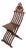 Antique Moorish Folding Chair with Mother-of-Pearl Inlay, Middle Eastern For Sale