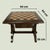 Walnut Chess Table With Hand-Carved Figures. Spain, 1960s For Sale - Image 12 of 12