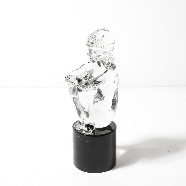 Mid-Century Hand-Blown Murano Glass Figural Sculpture Signed Lorenado Rosin For Sale - Image 11 of 18