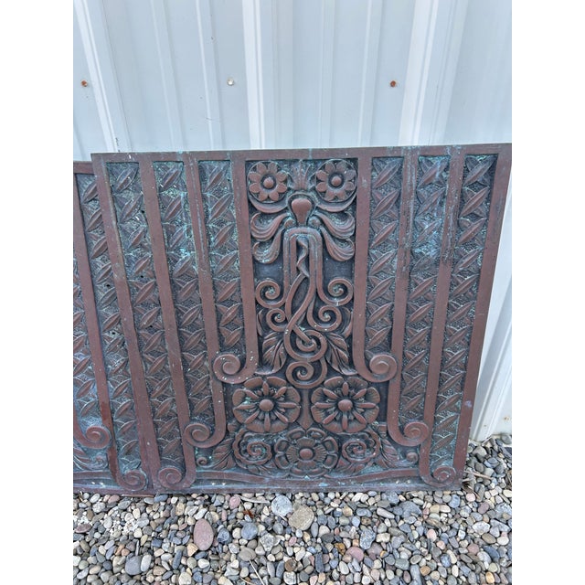 Art Deco Architectural Salvage Cast Bronze Panels - Chicago Art Deco For Sale - Image 3 of 5