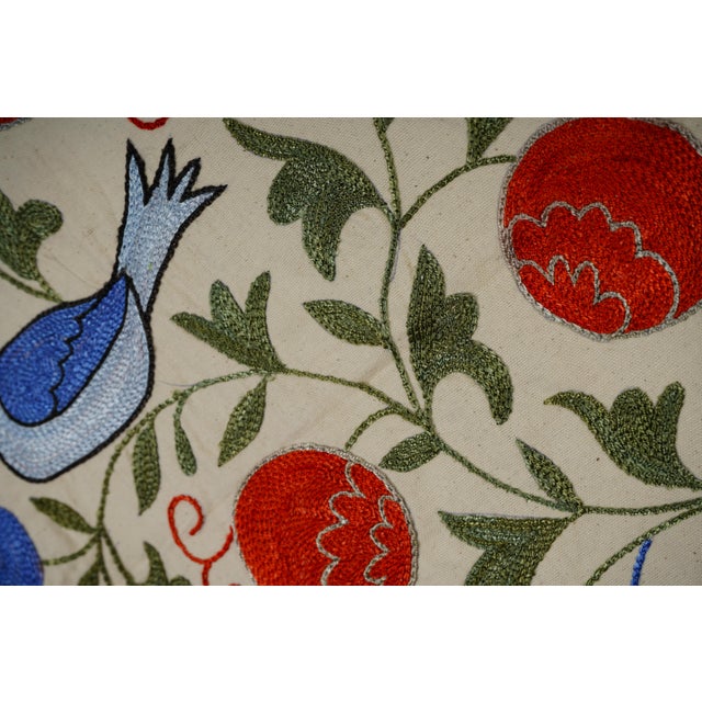 Suzani Duck Tapestry - Tribal Textile 1'6'' X 3' For Sale In New York - Image 6 of 11