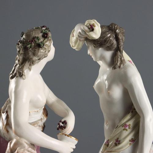 Porcelain Statues from Edmé Samson Paris, Set of 2 For Sale - Image 11 of 14