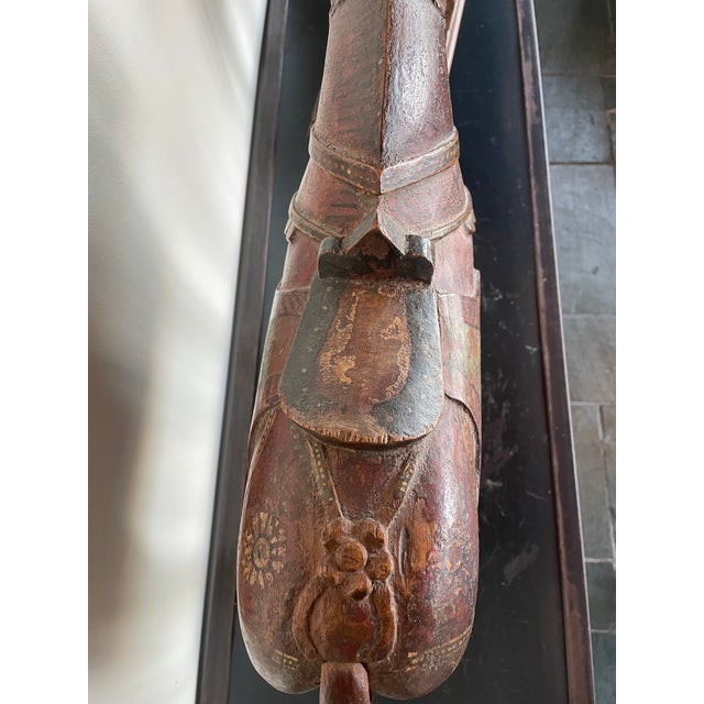 Pair of Early 20th Century Wood Horses For Sale - Image 10 of 13