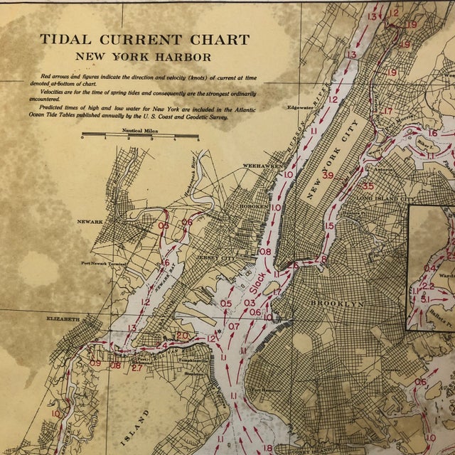 Original Vintage Abstract Wayne Cunningham Goliath Over Ny Harbor Map Collage/Painting For Sale In Philadelphia - Image 6 of 7