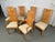 Mid-Century Modern Mid 20th Century Set of 6 Vintage Burl Wood Dining Chairs For Sale - Image 3 of 12